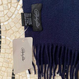 100% Cashmere Navy Shawl